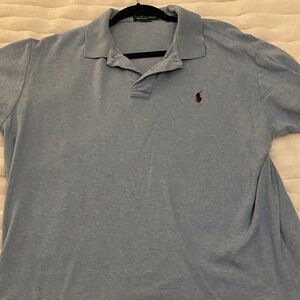 Polo by Ralph Lauren Men's Light Blue Polo Shirt
